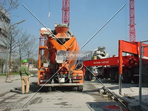 Concrete is delivered