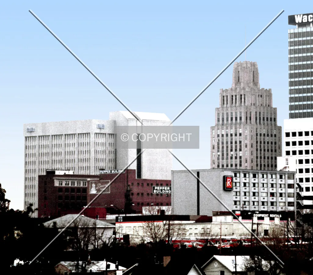 View from the southwest before construction of One West Fourth Street