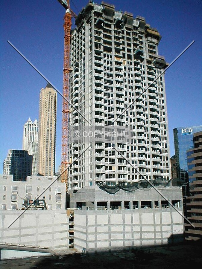 View looking north from parking deck