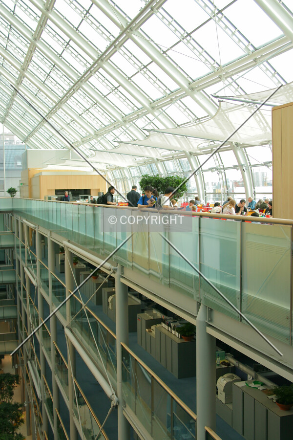 Across to the fifth floor café