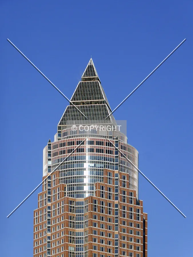 The eye-catching top of Frankfurt's Messeturm