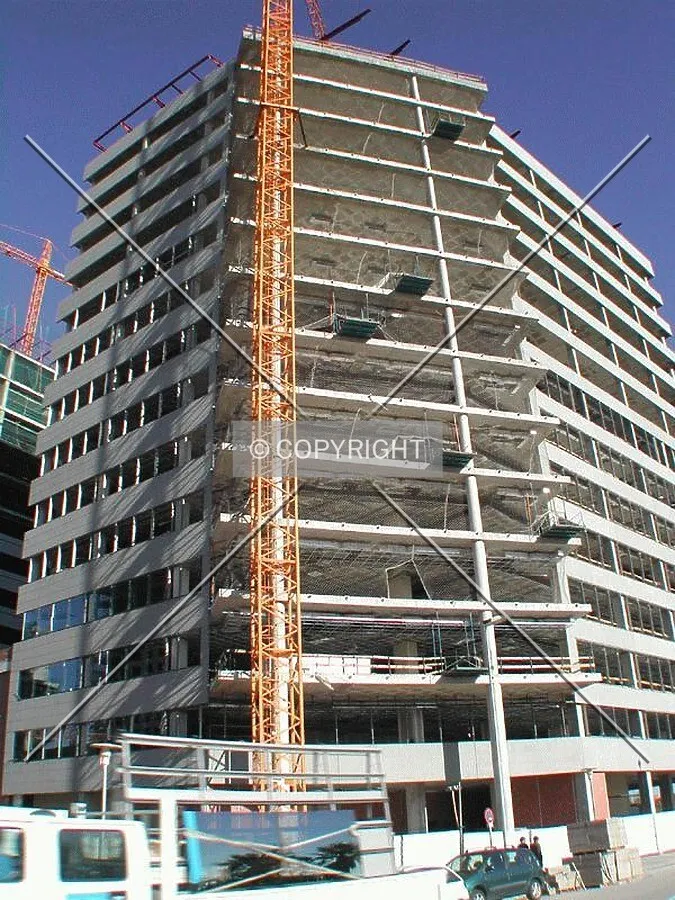 Looking at the tower from the north