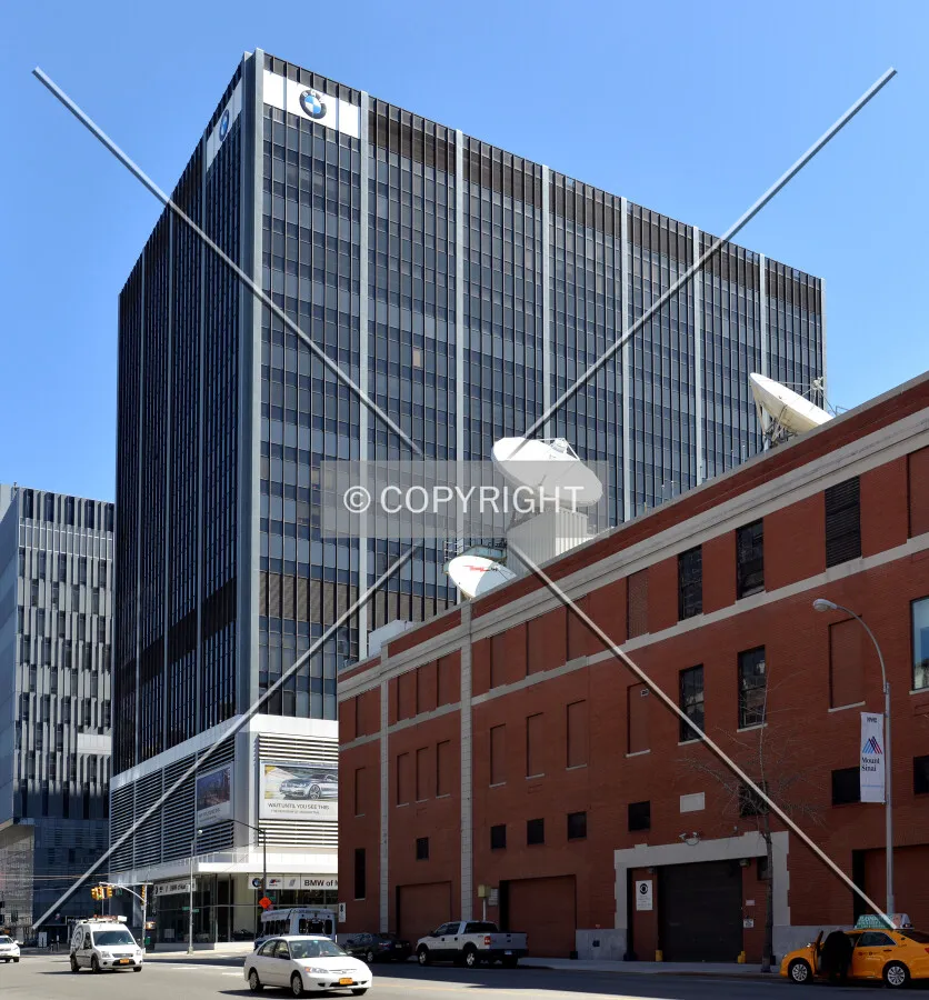 View from the southwest at 11th Avenue and 56th Street