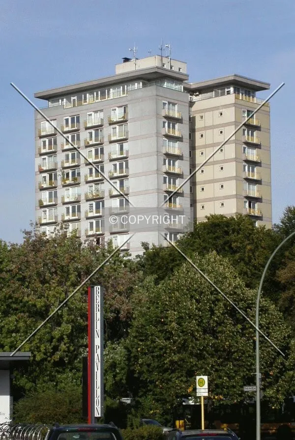 West side of the building