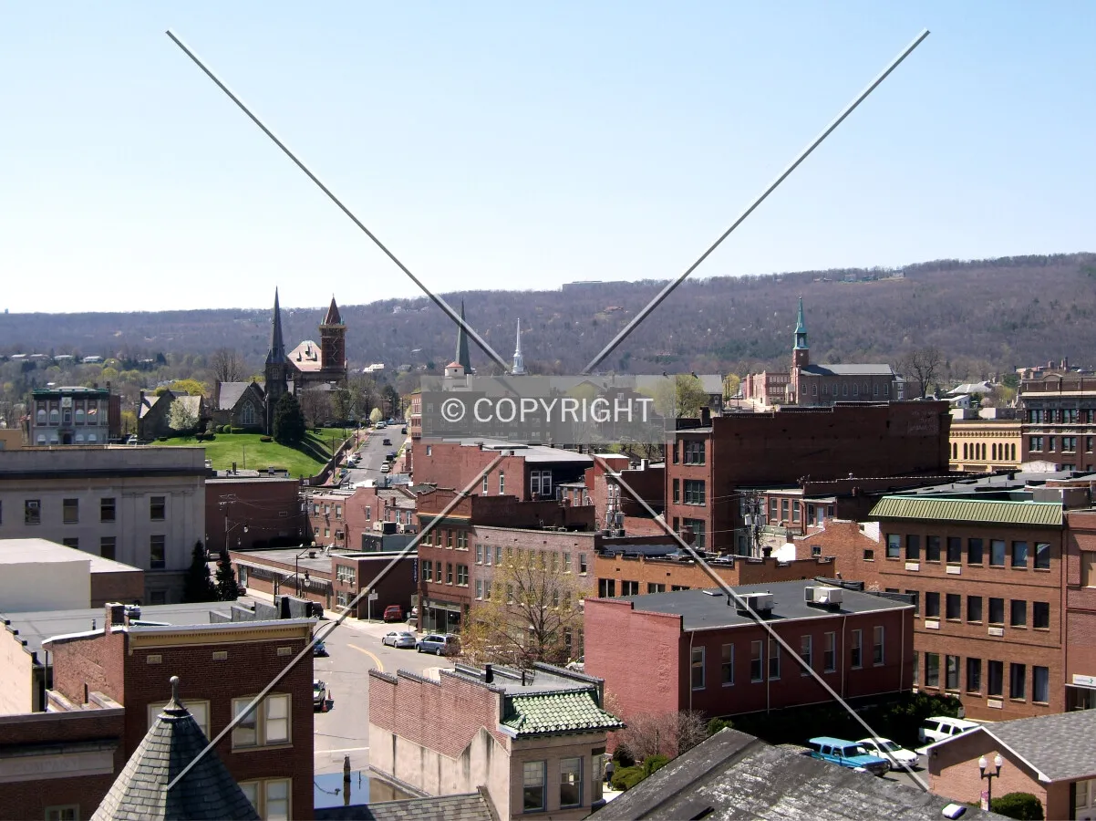 Downtown from the southeast