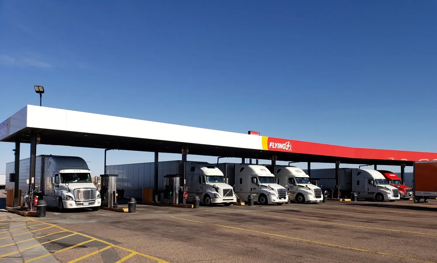 Diesel fuel lanes