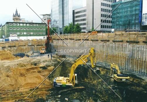 Excavation; as seen from Brönnerstrasse