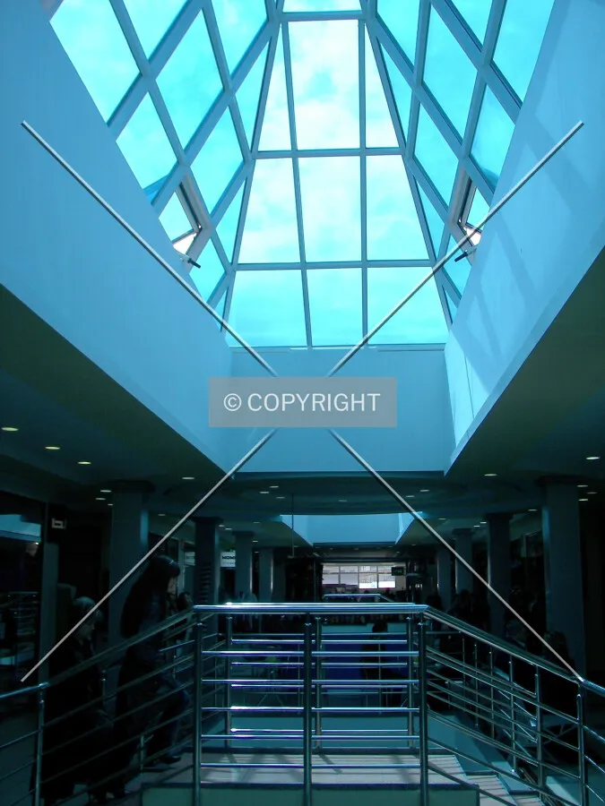 Looking along the second floor