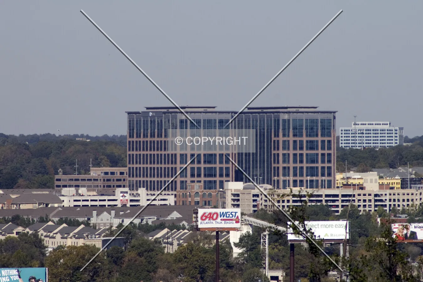 Looking north from Midtown