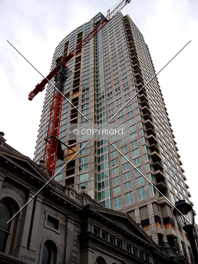 Looking up the east side from the northeast