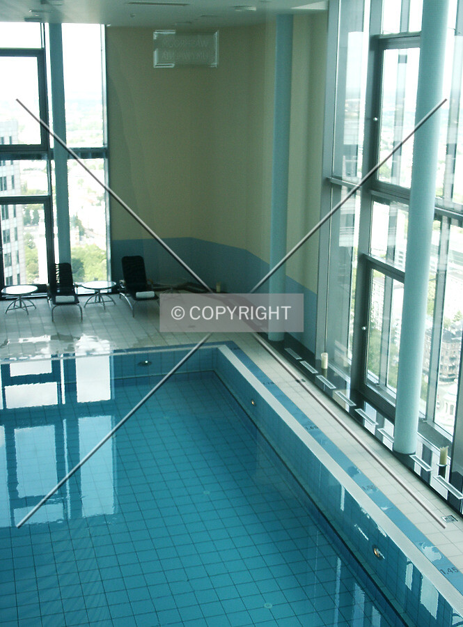 Swimming pool overlooking the city