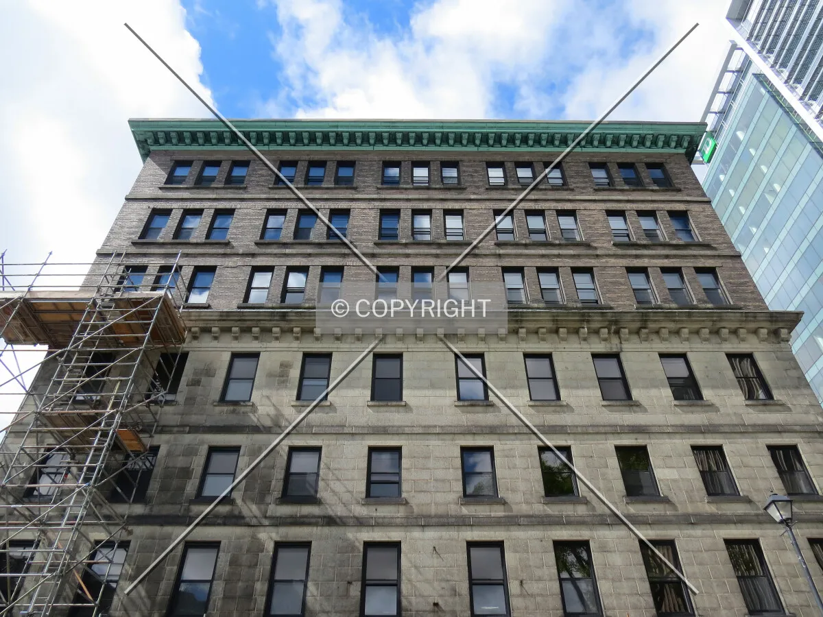 Looking up from Granville Street
