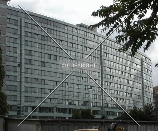 Frontal side of the building