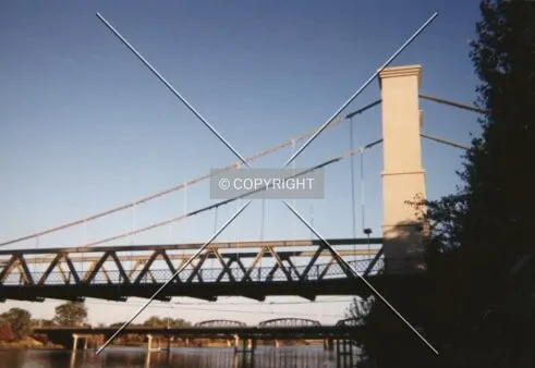 The first suspension bridge in Texas & largest suspension bridge of it's time in the US