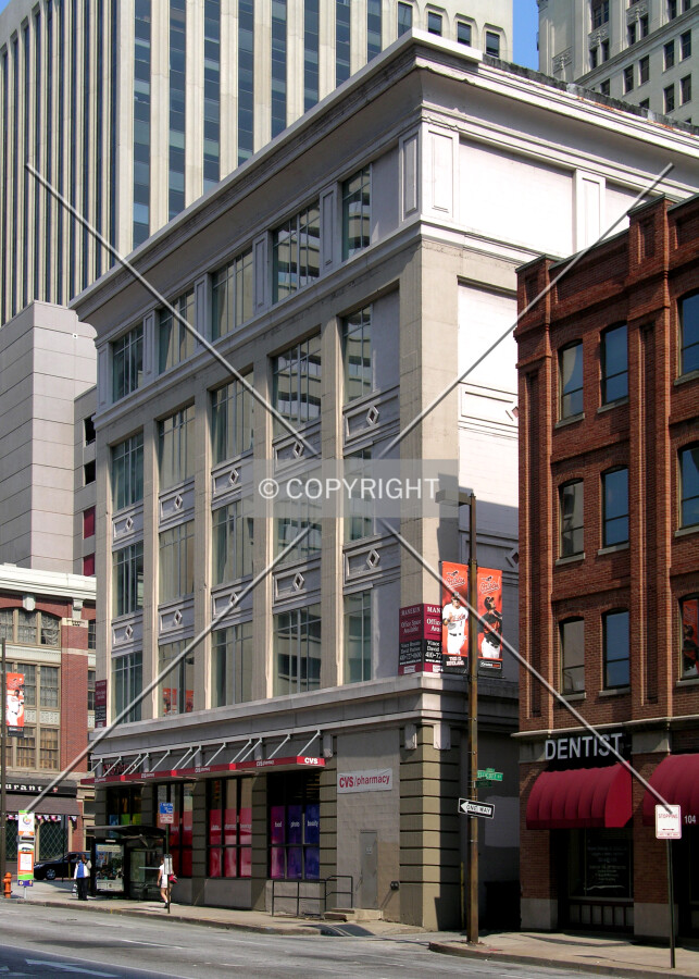 From across Eat Lombard Street to the southeast