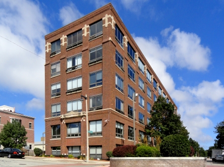 From across North Hubbard Street to the southeast