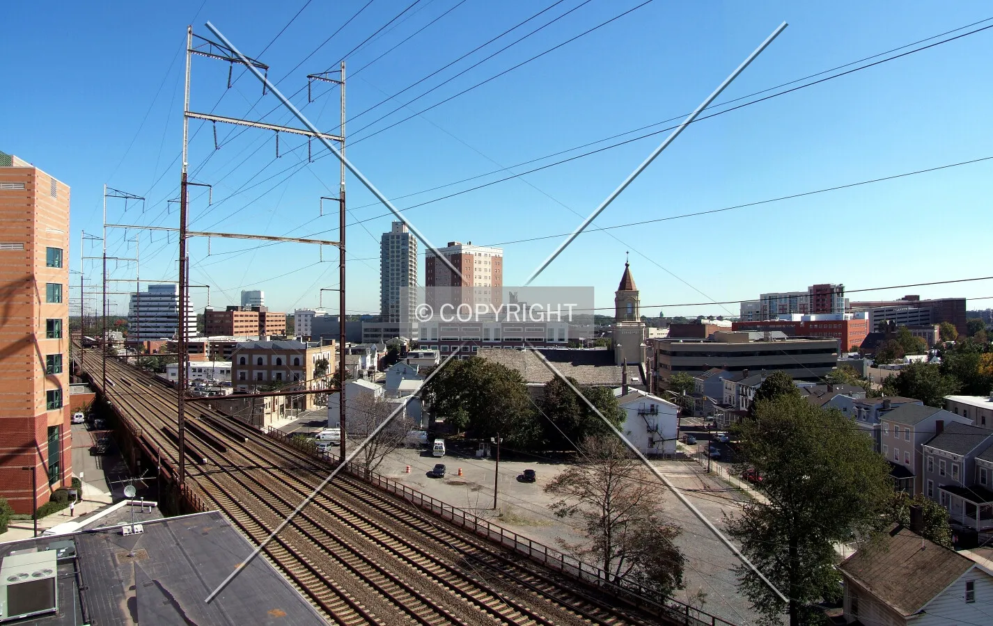 Downtown from the west