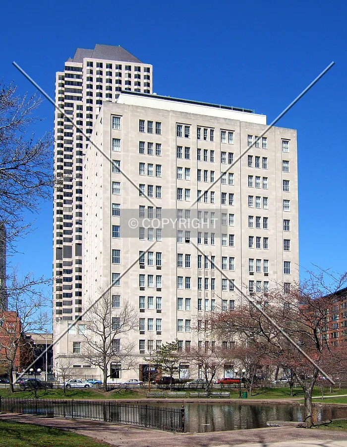 View from the southwest across Bushnell Park