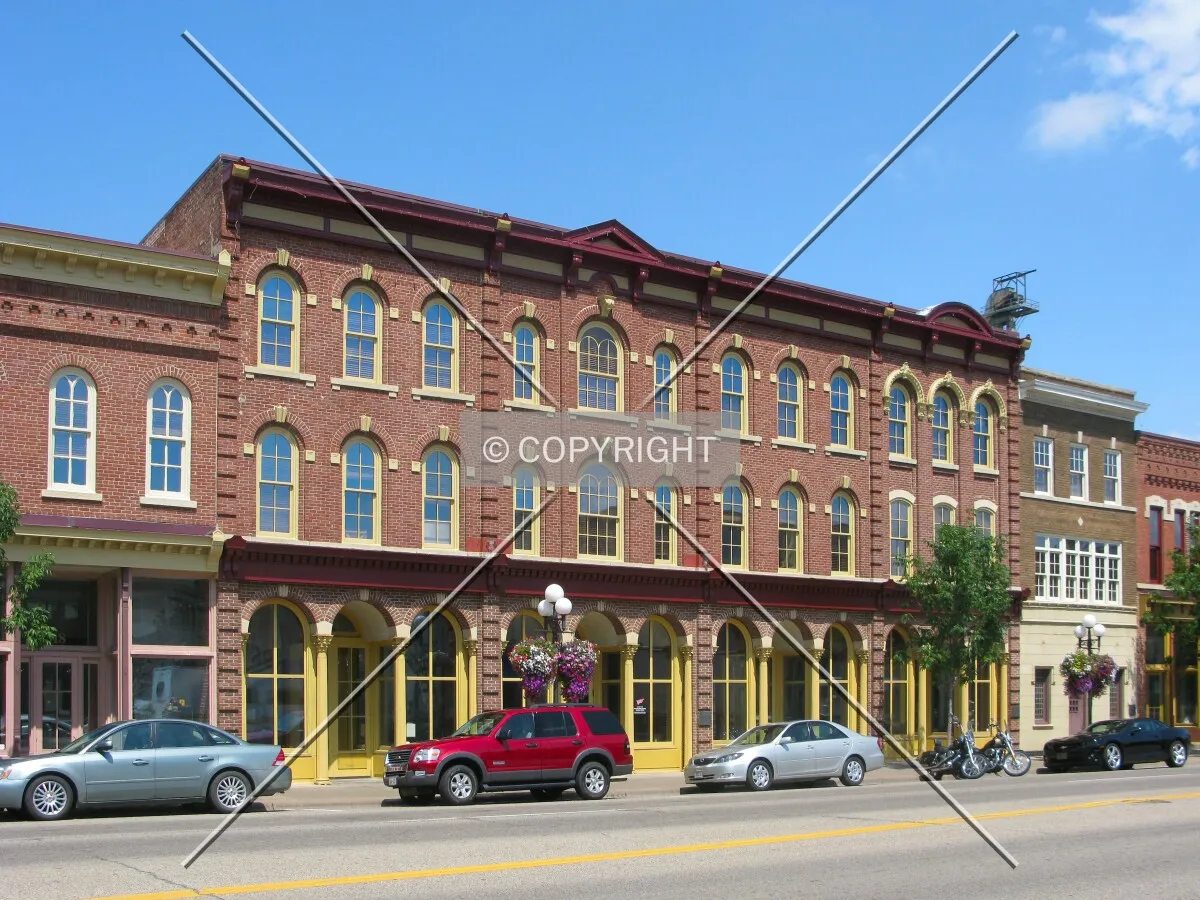 View to the north across Main Street