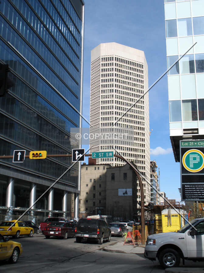 Seen from the corner of 9th Avenue SW and 2nd Street SW