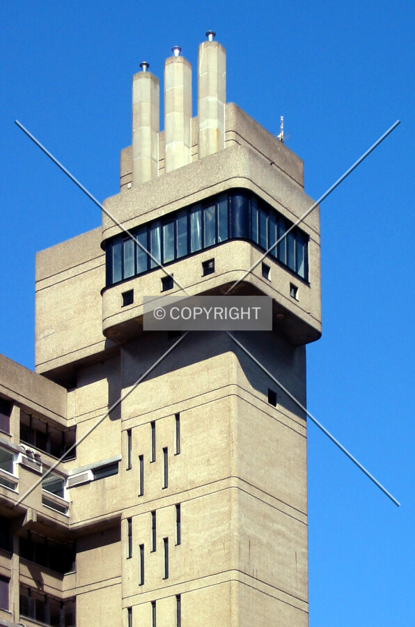 View of the lift shaft 'control room'
