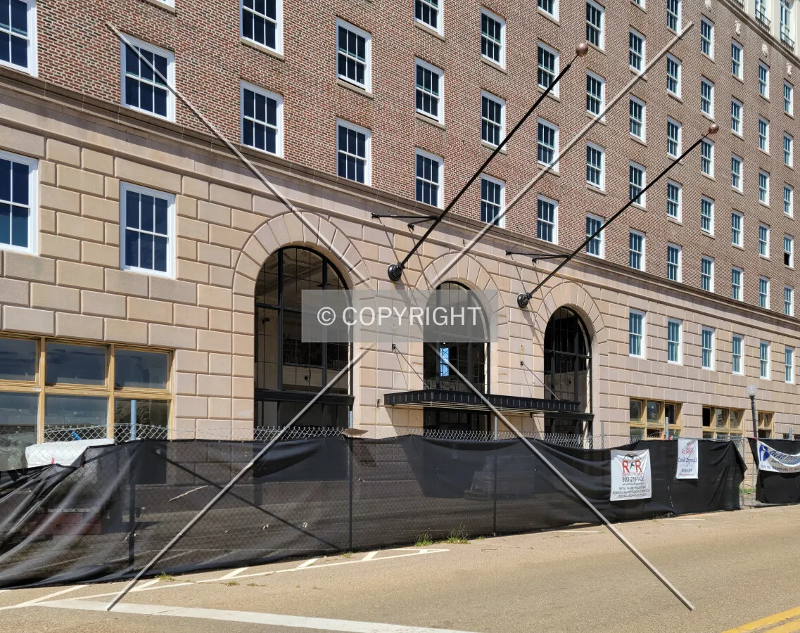 Main entrance; March 26, 2021