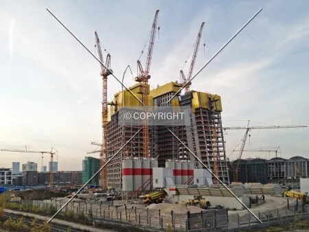 Construction work on new ECB premises in Frankfurt - November 2011