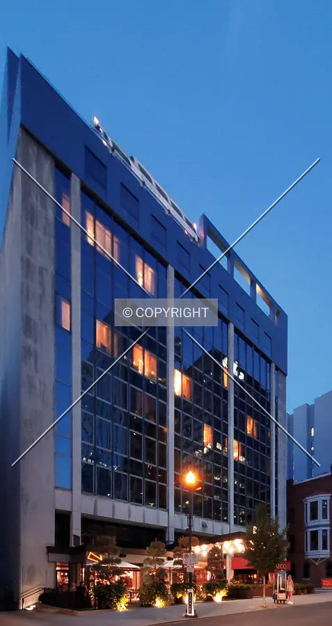 Northwest view at night; July 3, 2020