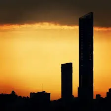 Sun set view