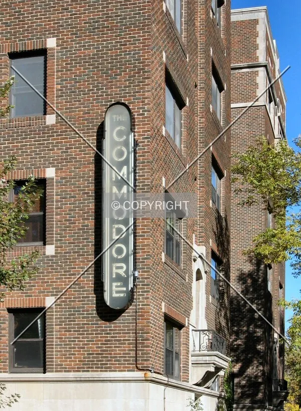 Neon sign facing Holly Avenue