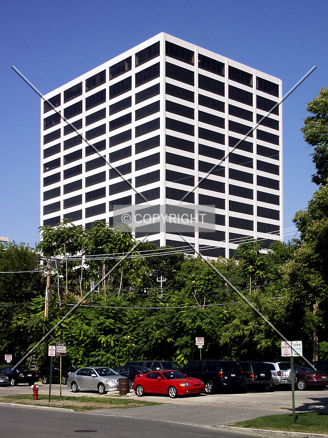 Looking northeast from Elmwood Avenue
