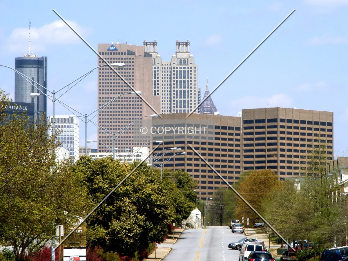 Looking north from Frasier Street