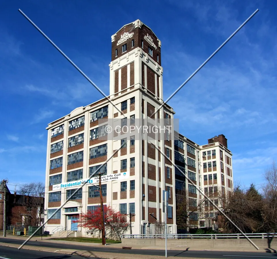 View from the southeast across East State Street