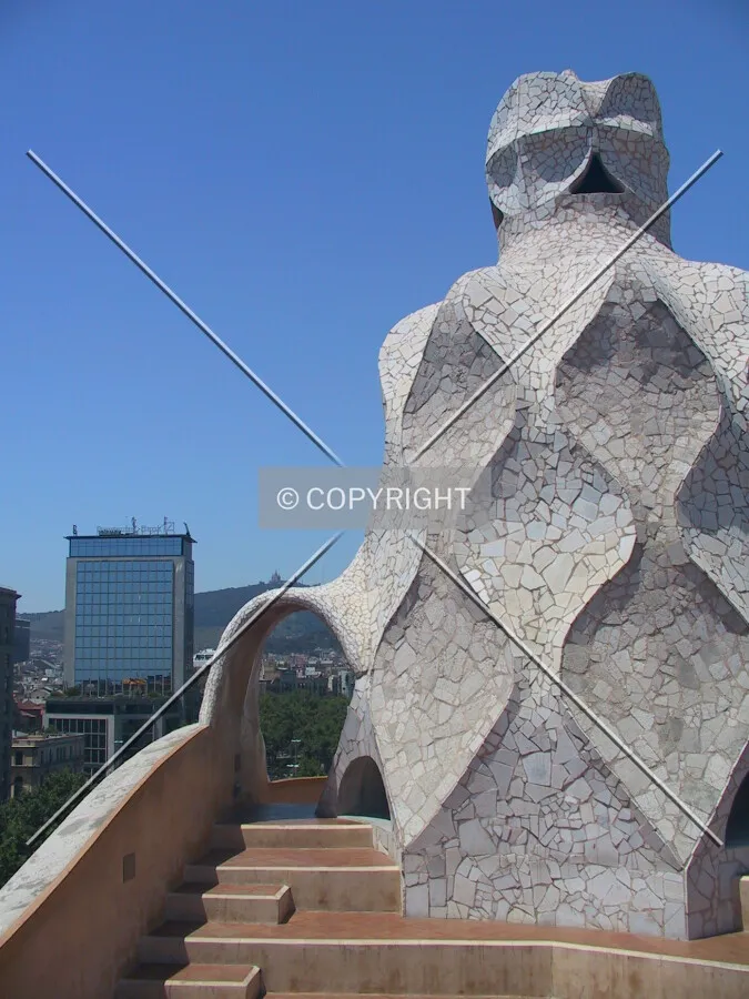 One of the many rooftop sculptures