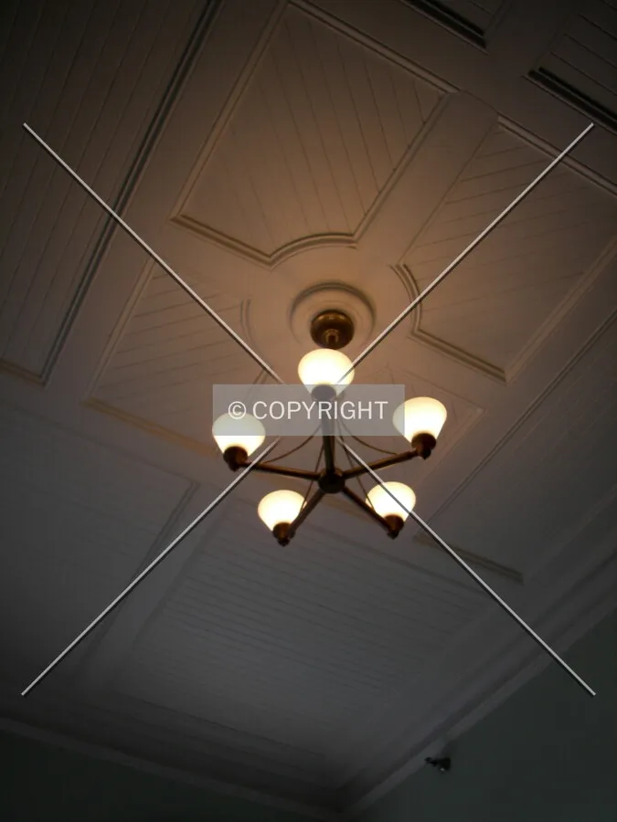 View from the lobby areas lighting fixtures
