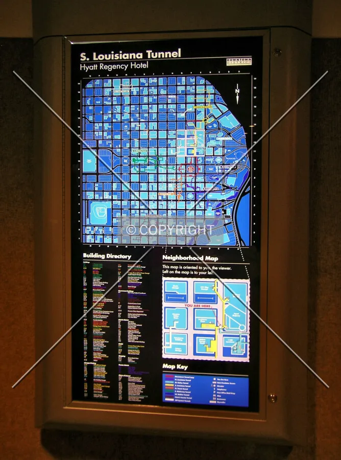 Underground map of downtown