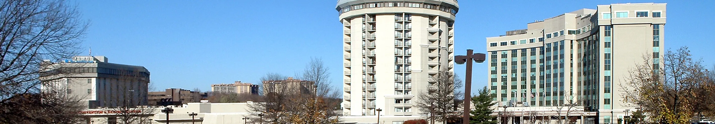 Valley Forge Casino Resort complex from the southwest
