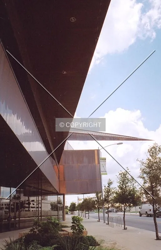 View under the overhang on the north side