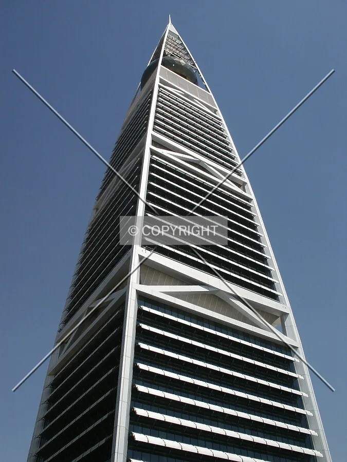 Looking up from the west