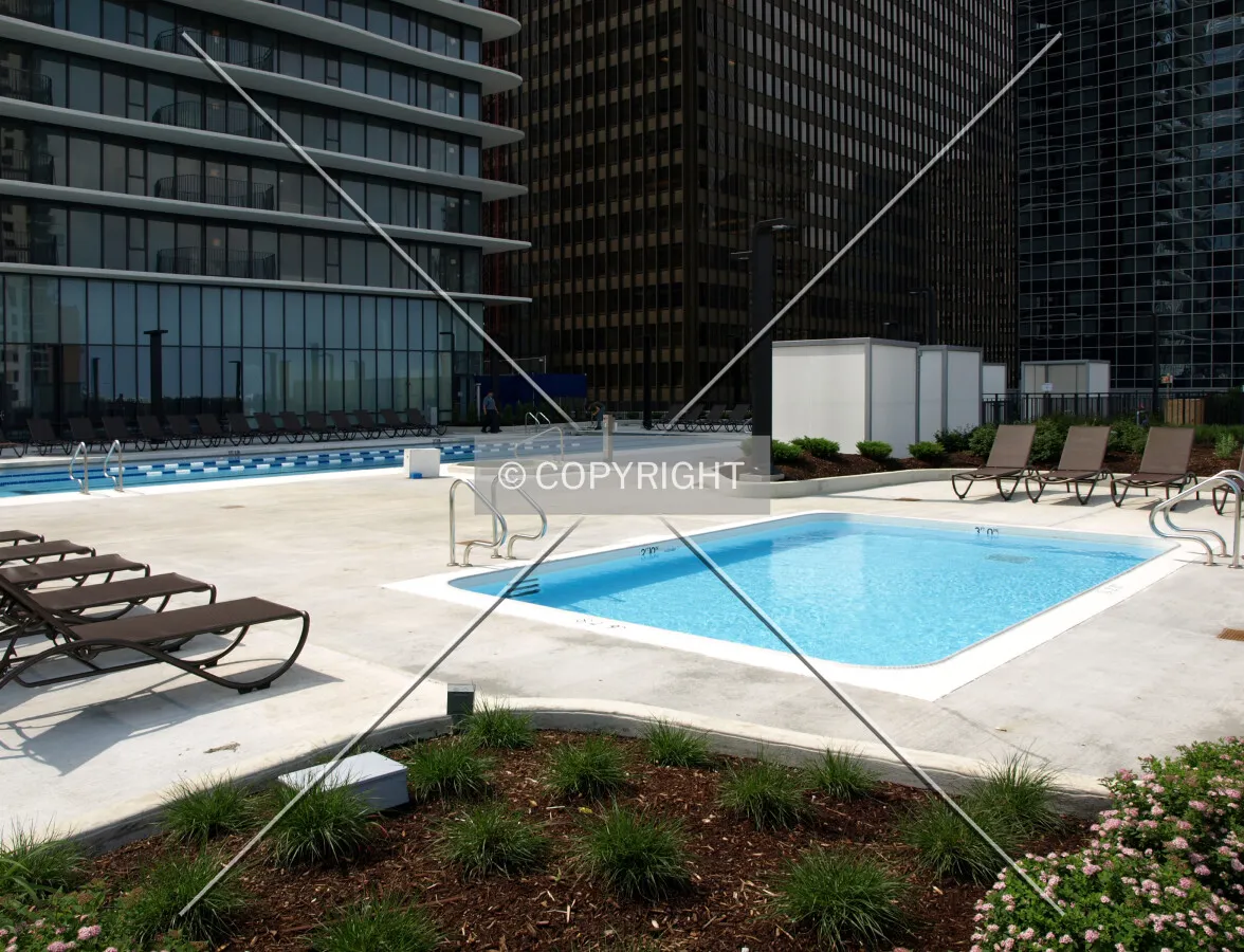 Pool on terrace level
