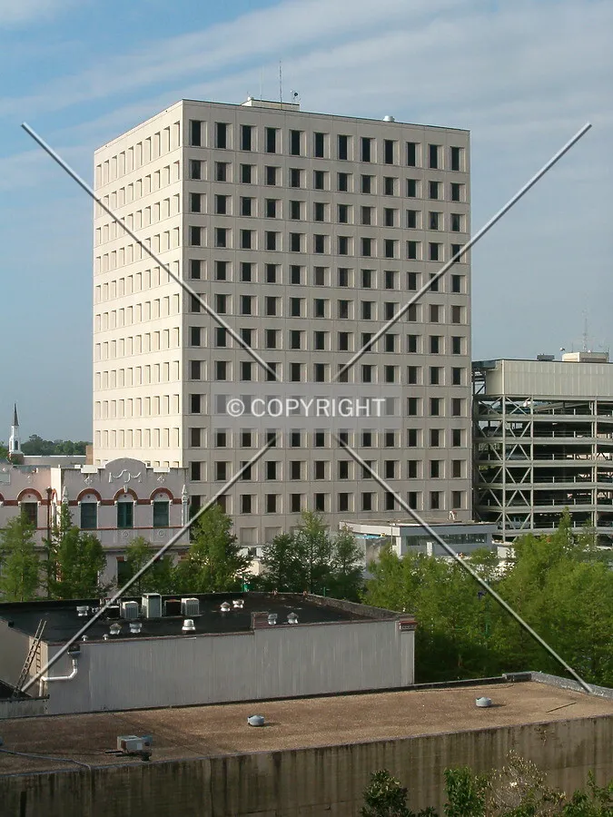 View from neighboring building looking northwest