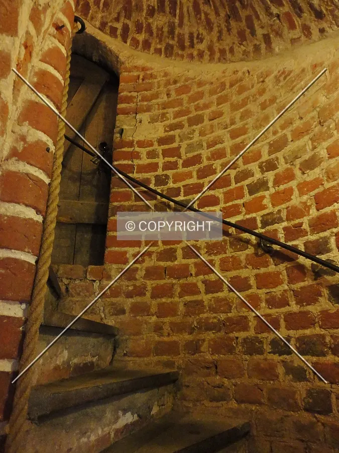 The stairs in the bell tower.