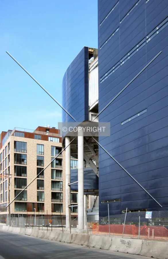 View to the northwest toward the new Humboldt Lofts