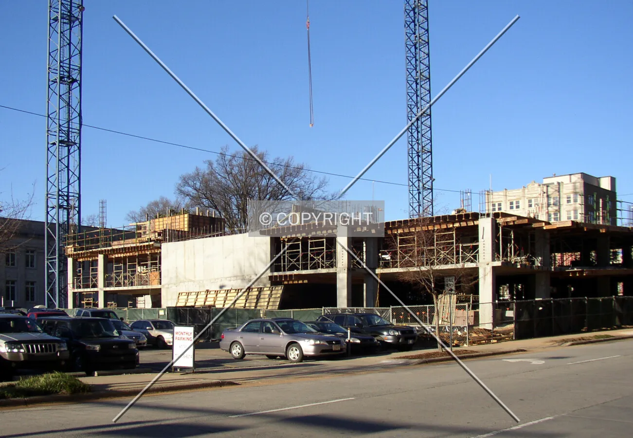 Looking northwest from South Poplar Street