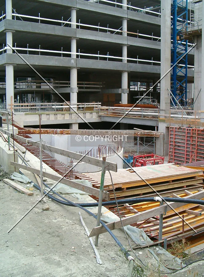 Part of the underground level still visible
