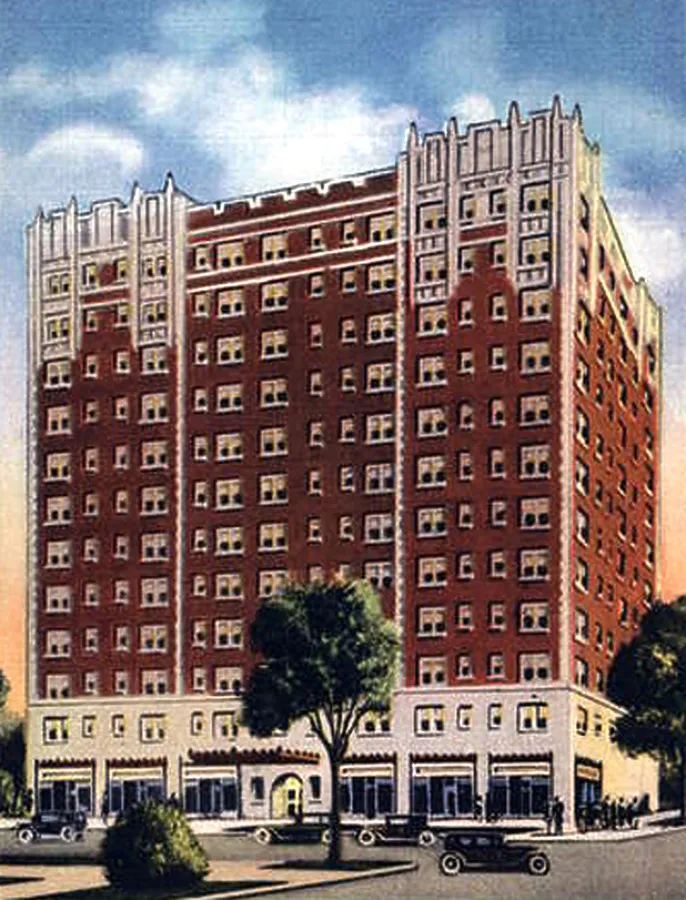 Vintage view from the northwest