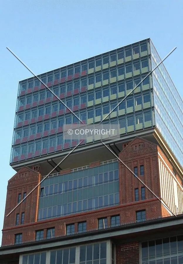 Detail of the top floors