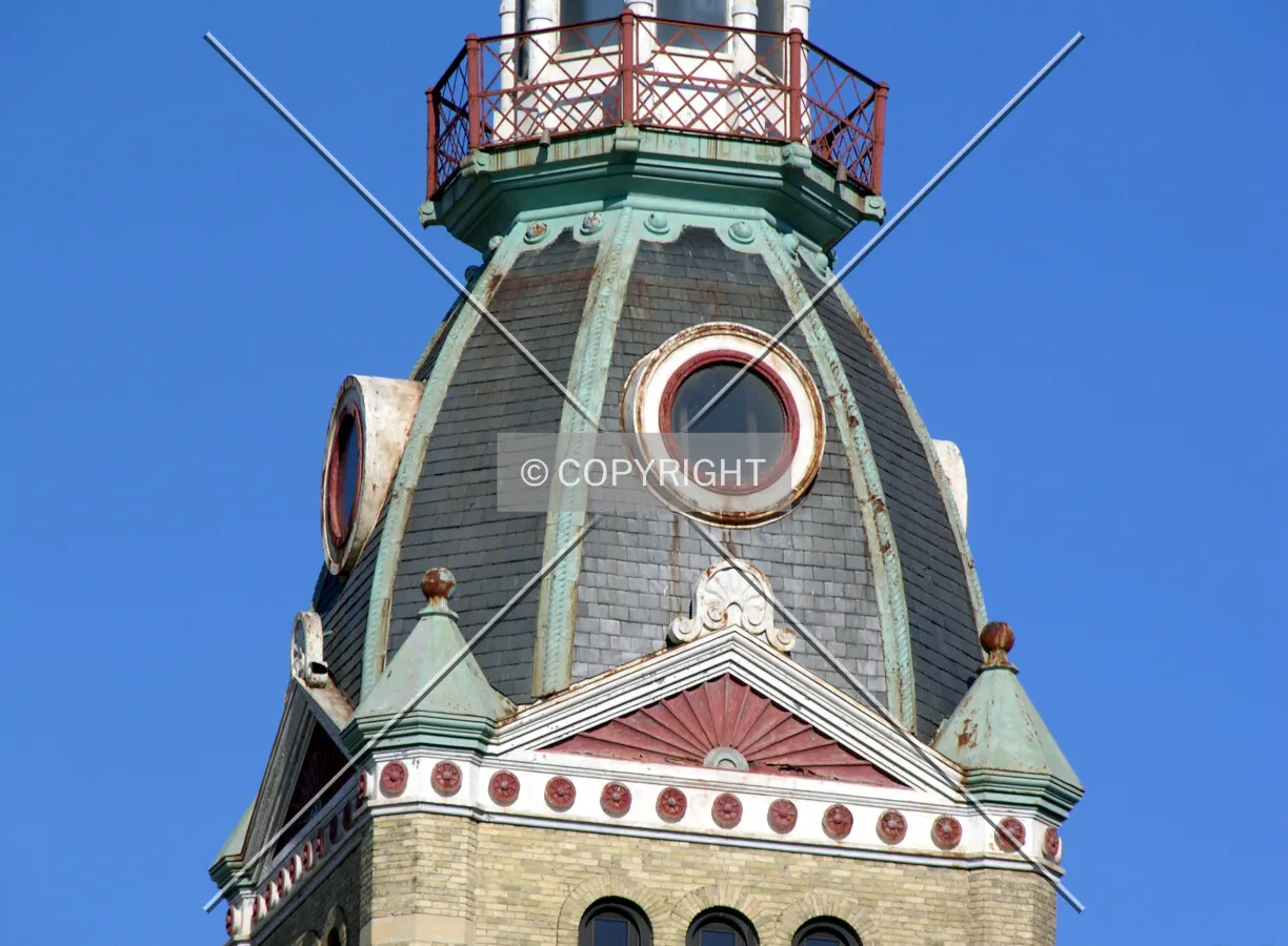 Detail of the southwest tower