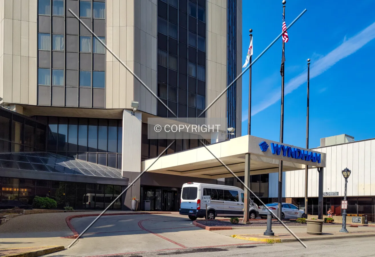 Main entrance from the northeast; June 12, 2021