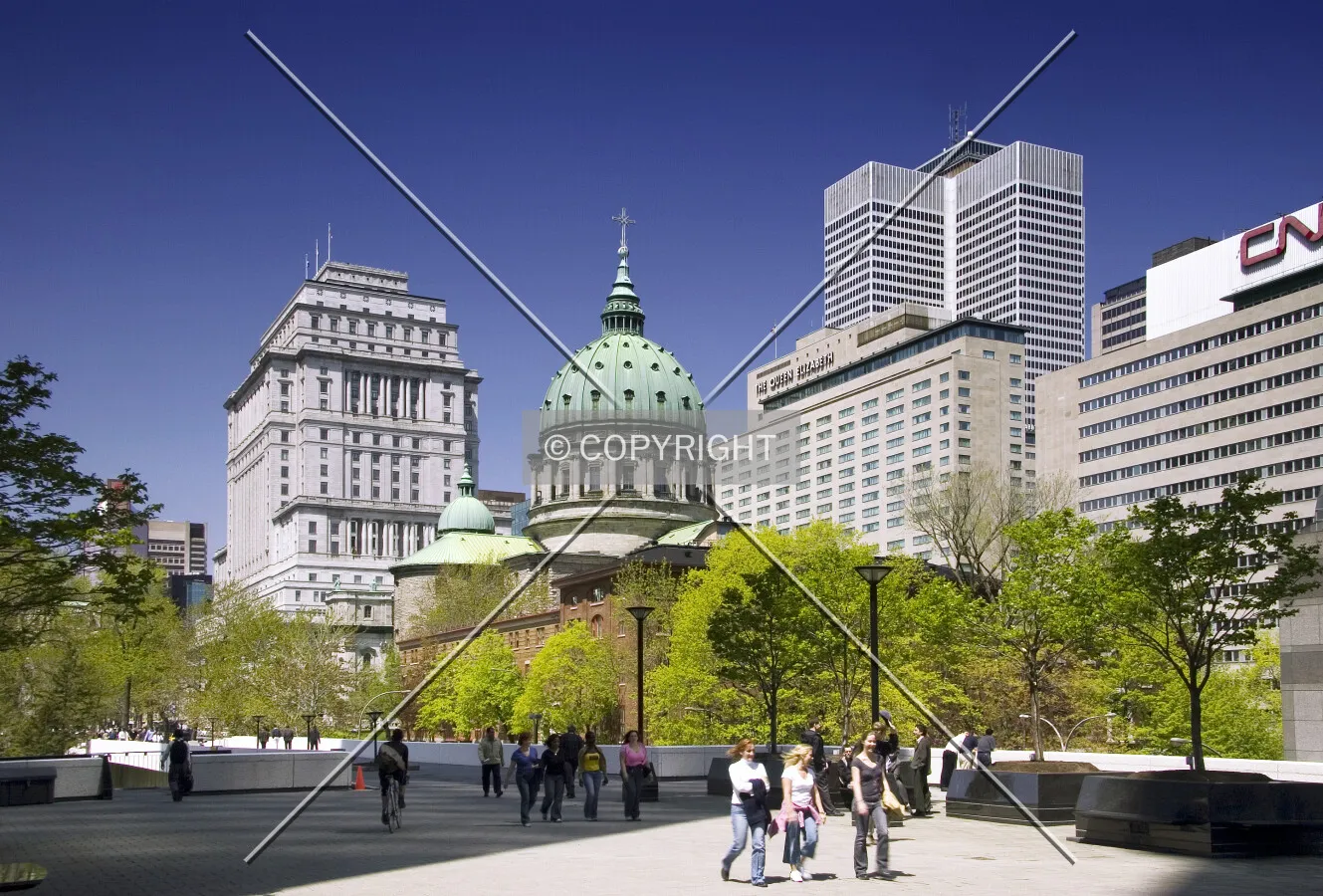 Spring view from Place du Canada